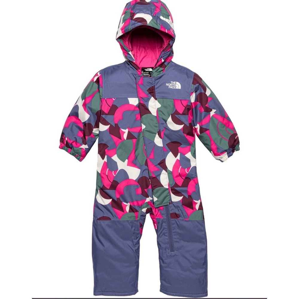NEW The North Face Baby Freedom Snowโ Suit 3-6 Months Pink Abstract NF0A7UNA